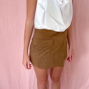 Caramel Suede Skort!